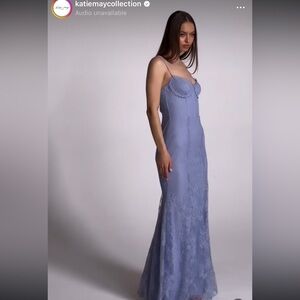 Katie May Jasmine Gown in Periwinkle lace